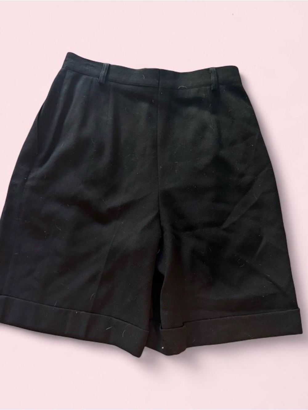 Escada Black Tailored Bermuda Shorts